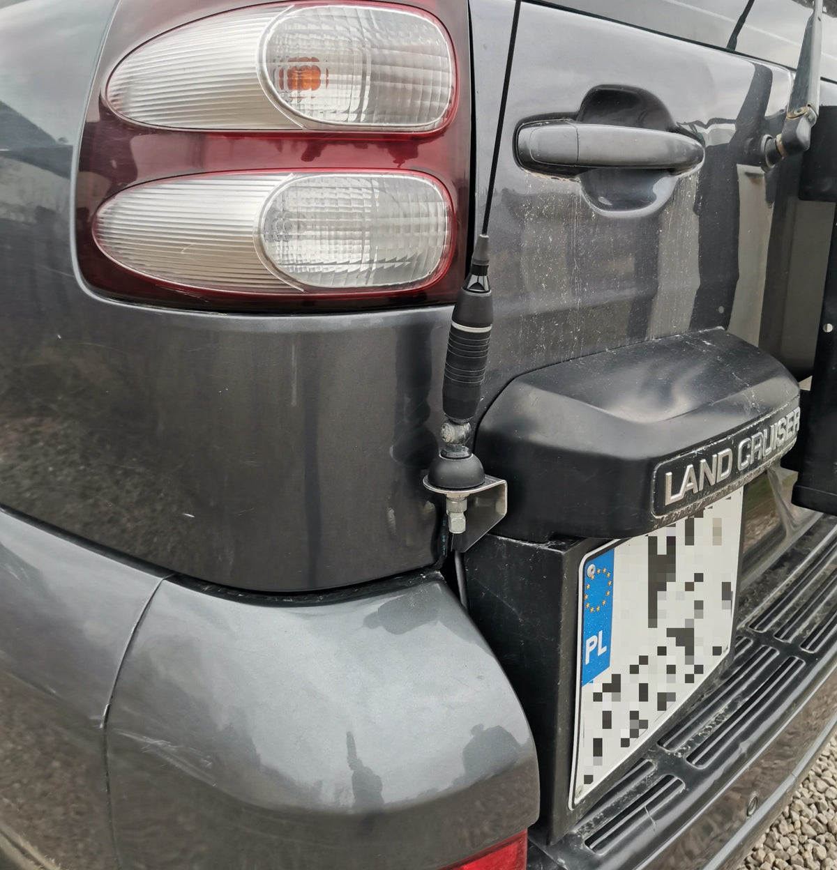 Support de radio CB - LC120/GX470-7-Bison Gear