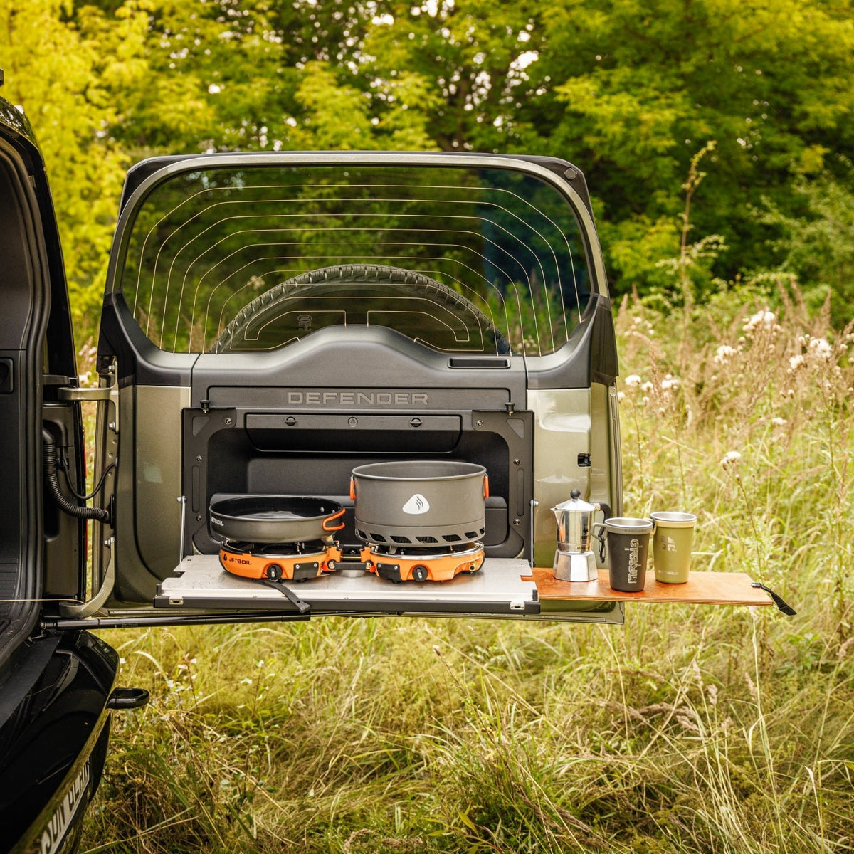 Table de porte arrière rabattable - Defender (L663)-7-Bison Gear
