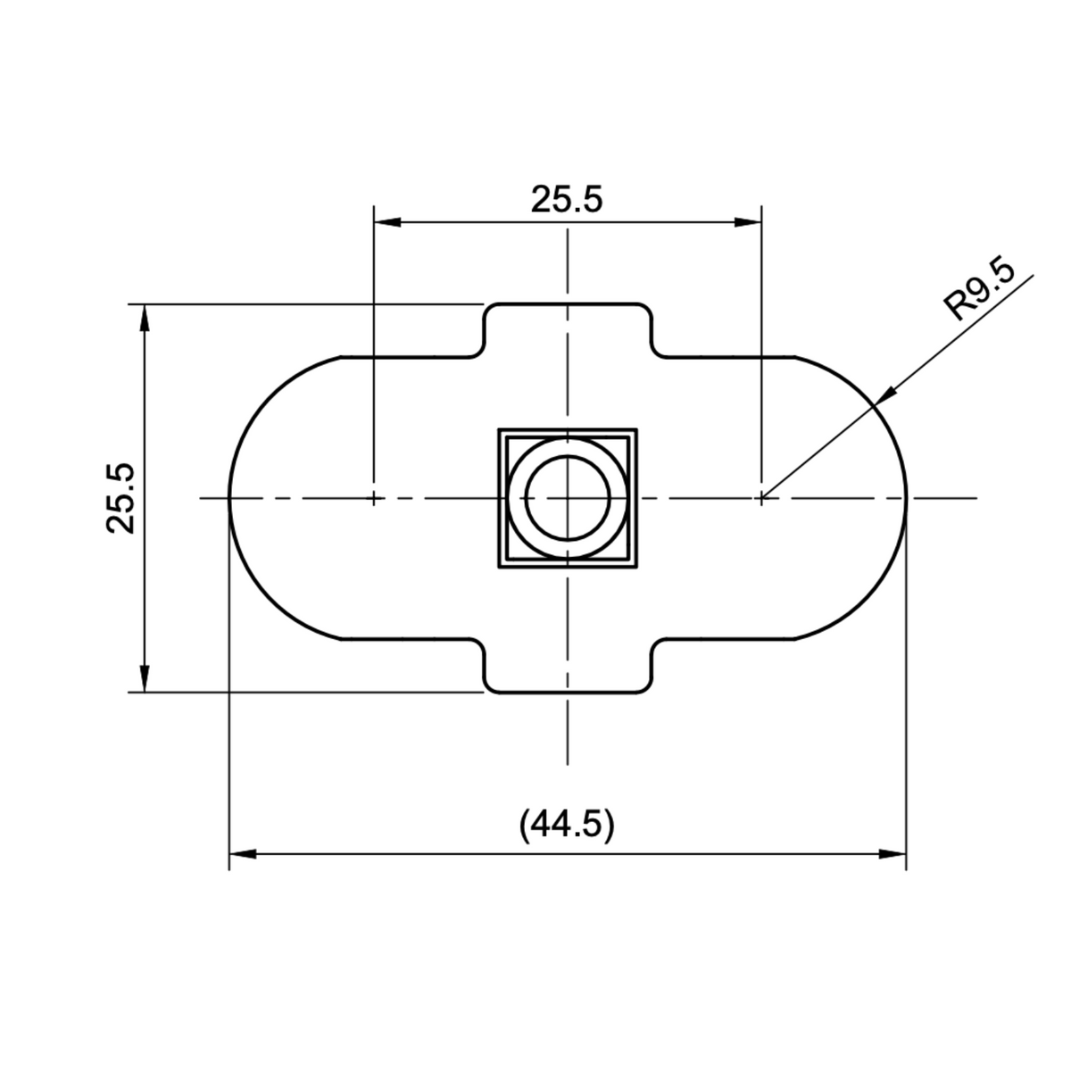 Goujon L-Track 8x20 mm-5-Bison Gear