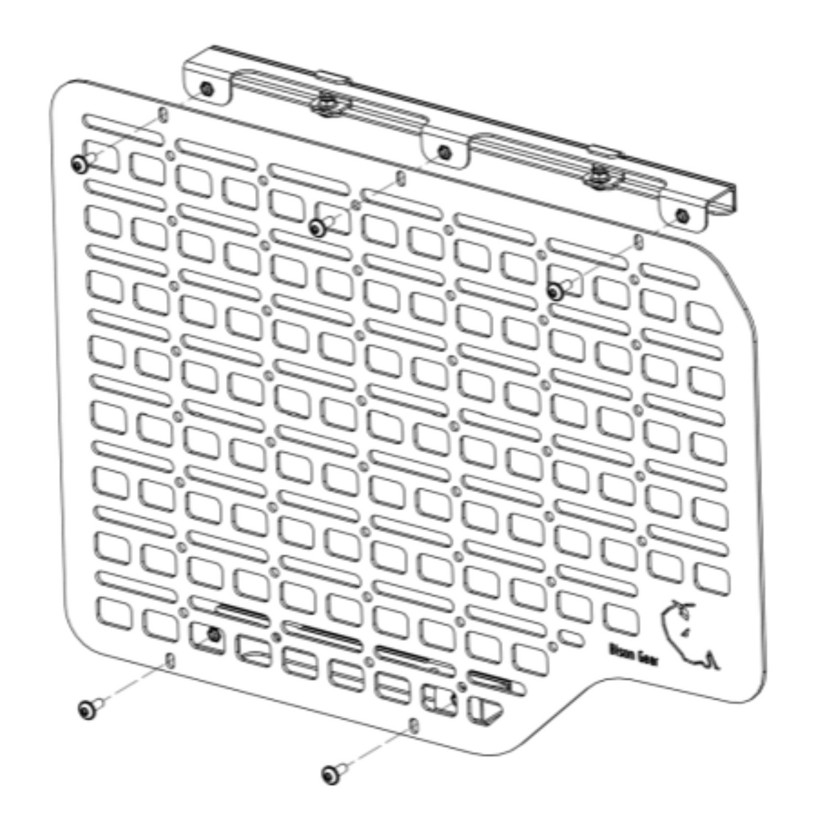 Grand panneau MOLLE de porte - Grenadier-3-Bison Gear