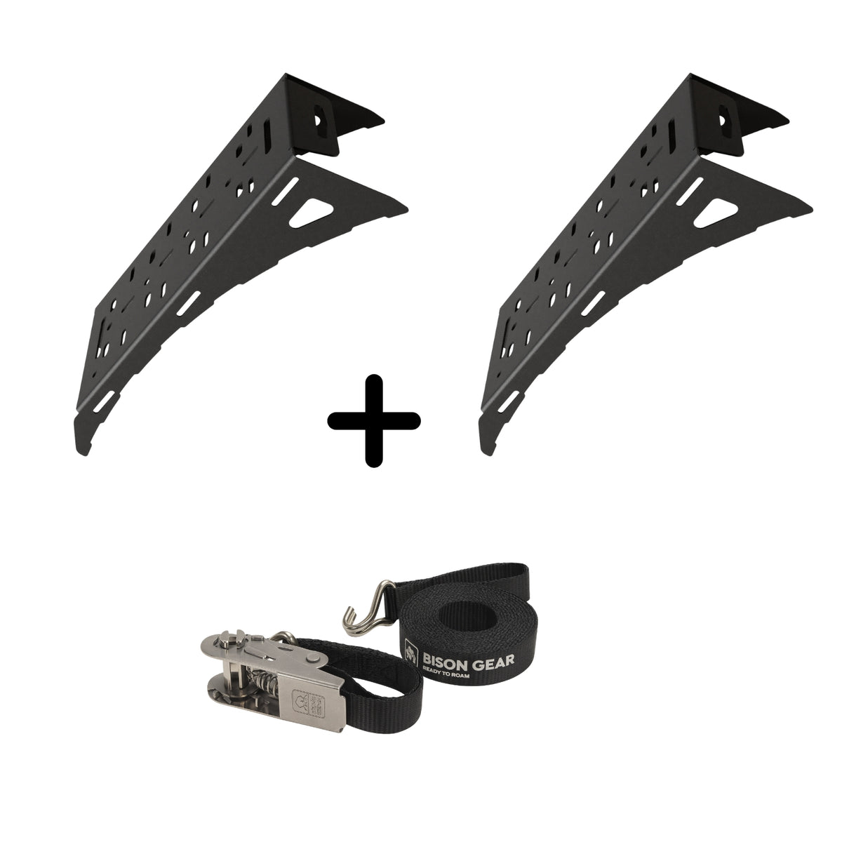 ENSEMBLE : 2 x supports de roue universels + 1 nouvelle sangle-1-Bison Gear