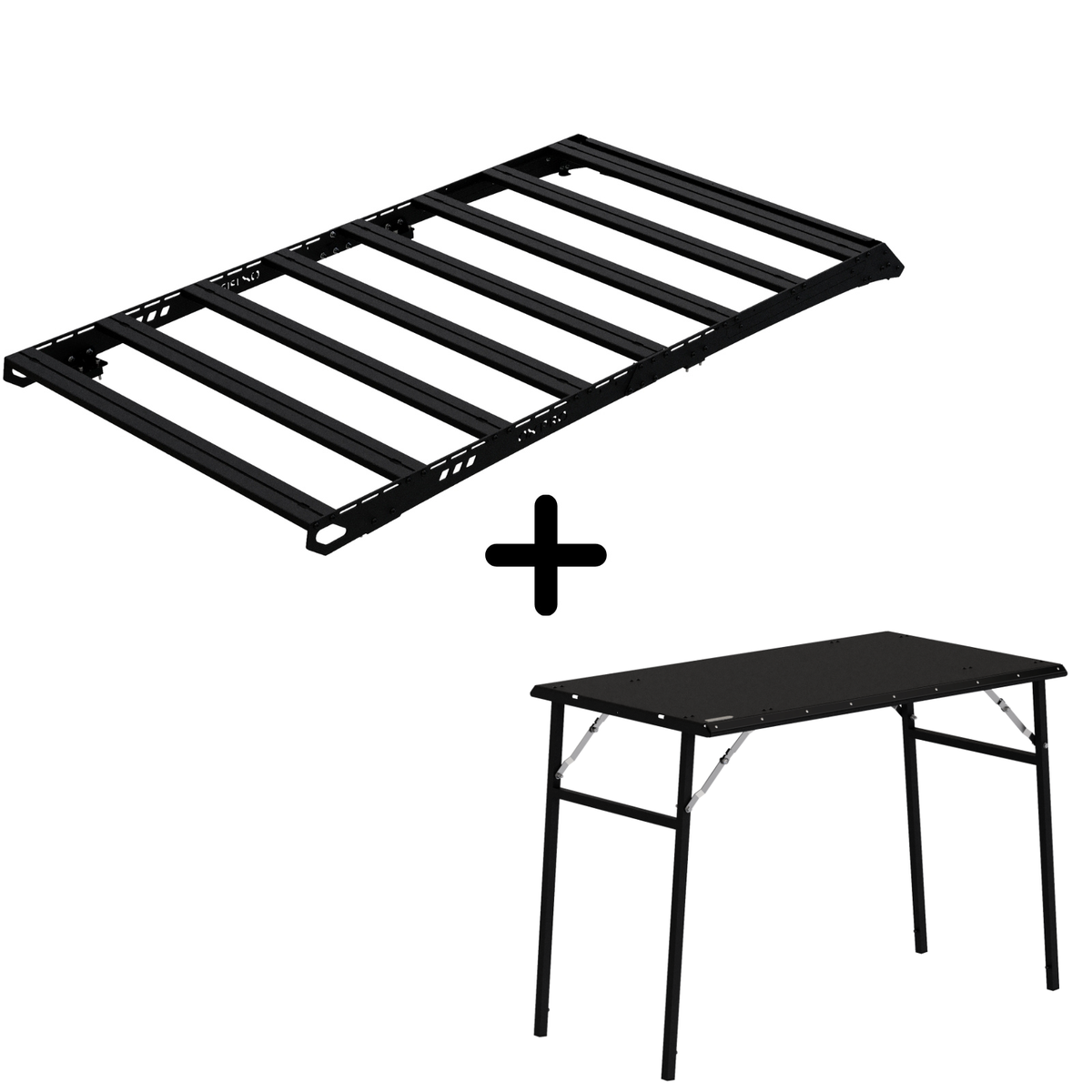 ENSEMBLE : Galerie de toit OX PRO + table de camping - 4Runner 6e gén.-1-Bison Gear