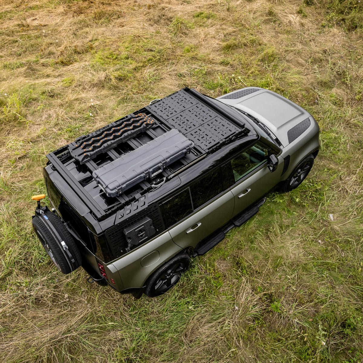 ENSEMBLEÂ : Galerie de toit OX PRO + table de camping - Defender (L663) 110-10-Bison Gear