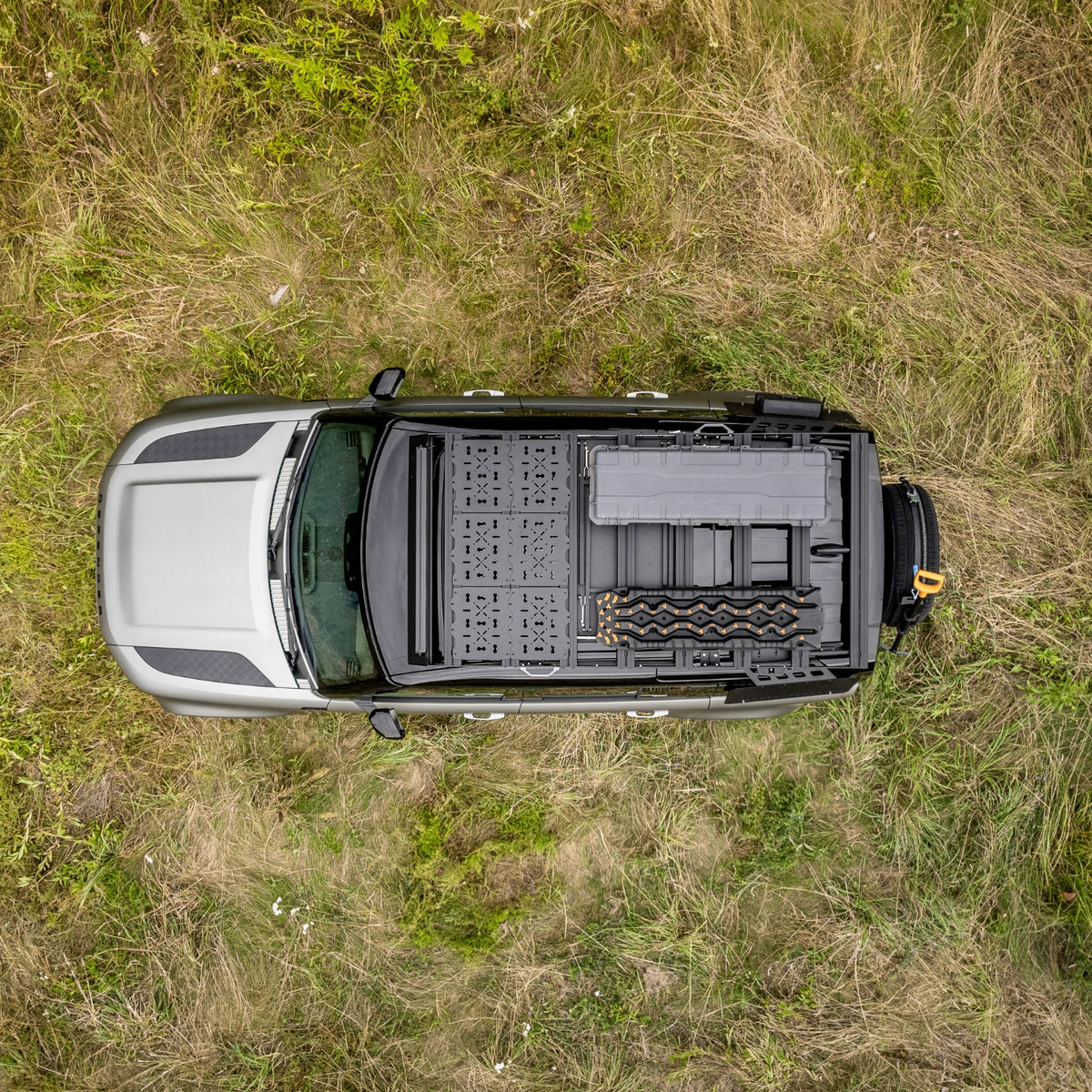 ENSEMBLEÂ : Galerie de toit OX PRO + table de camping - Defender (L663) 110-9-Bison Gear