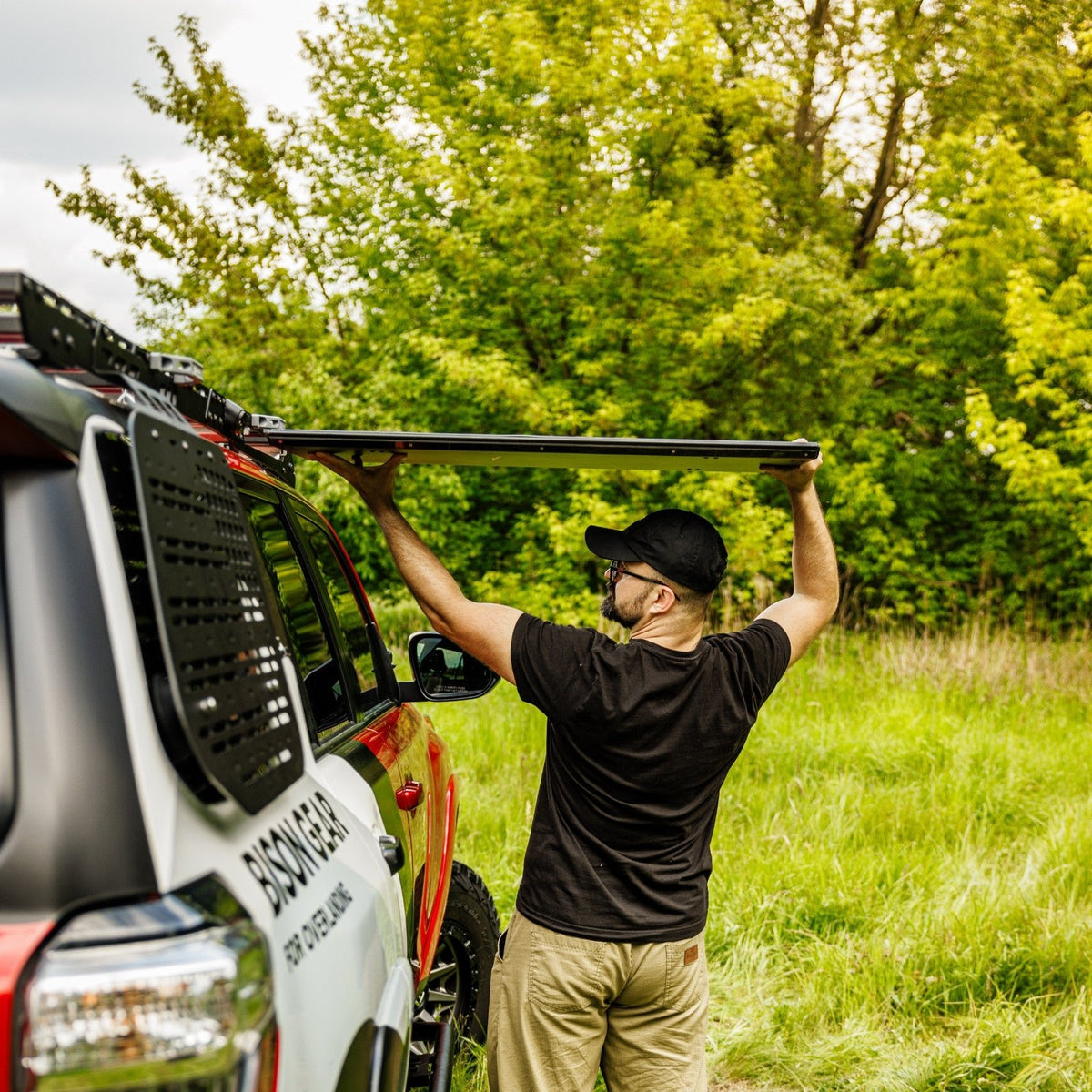 ENSEMBLE : Galerie de toit OX PRO + table de camping - LC250/GX550-31-Bison Gear