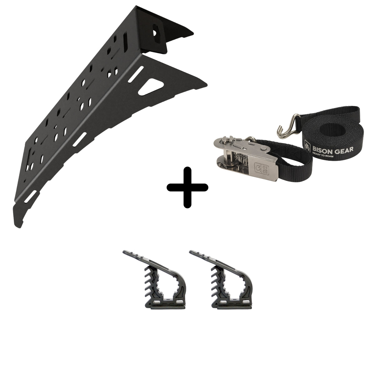 ENSEMBLE : Support de roue universel + nouvelle sangle + 2 FitRub 32-45 mm-1-Bison Gear