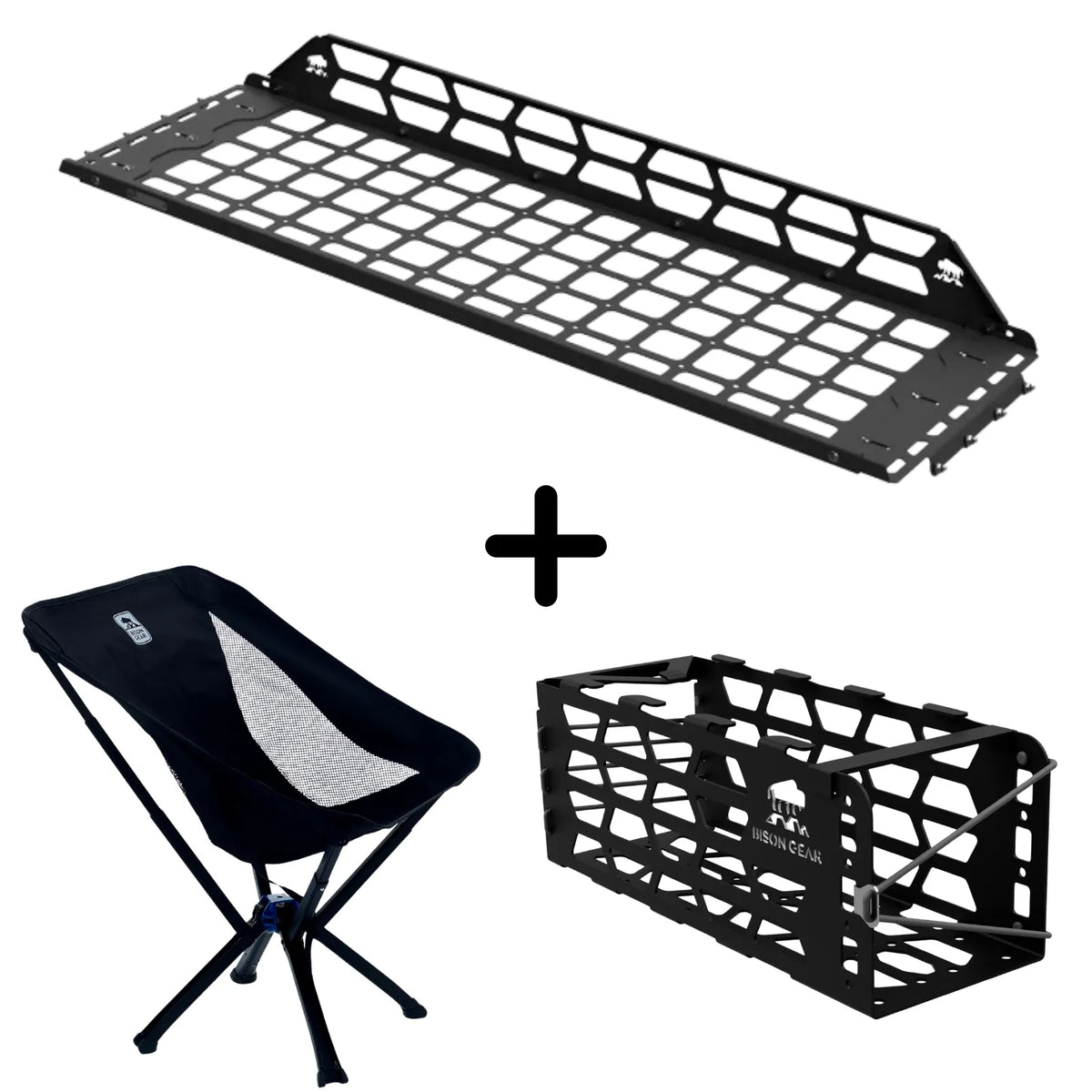 ENSEMBLE : étagère de toit intérieure + chaise YAK + rangement pour chaise YAK - 4Runner 6e gén.
