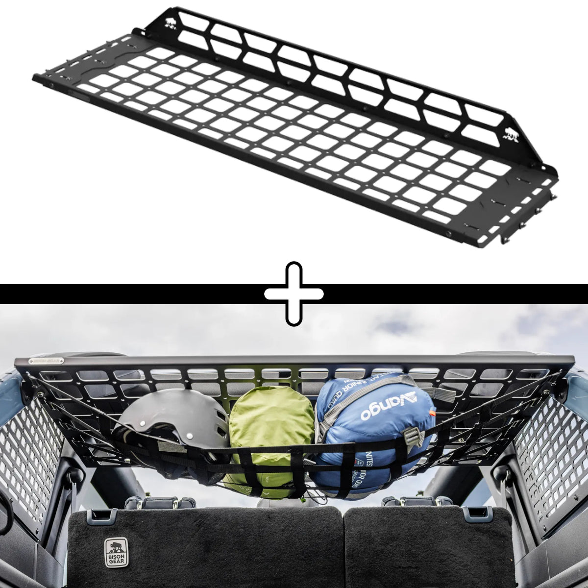 ENSEMBLE : étagère de toit intérieure + filet universel - 4Runner 6e gén.