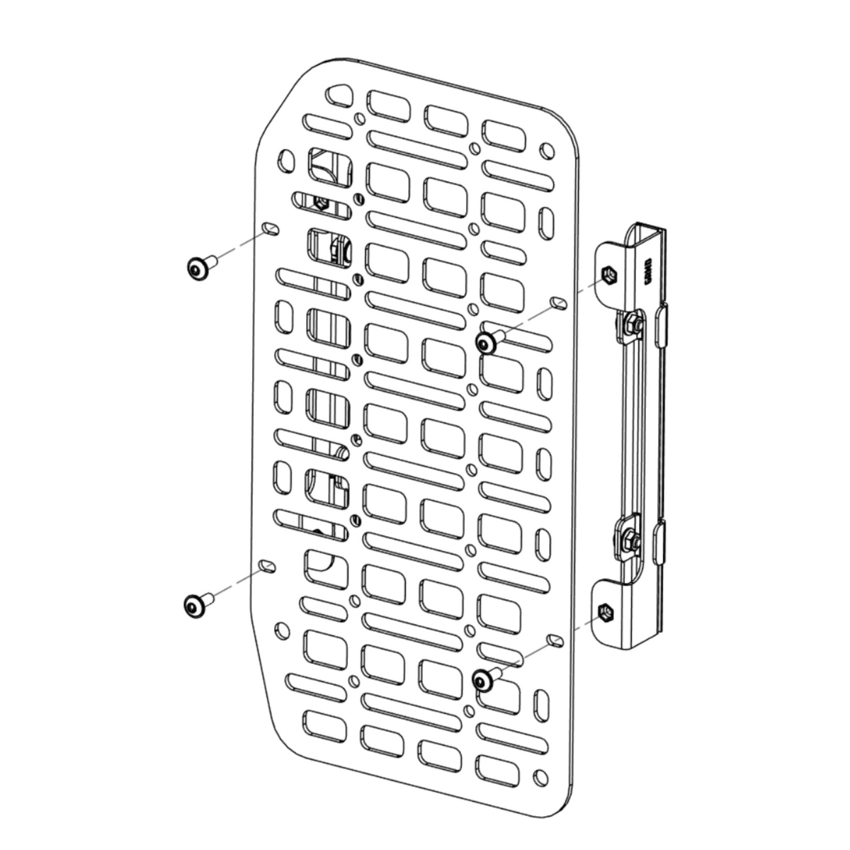 Petit panneau MOLLE de porte - Grenadier-4-Bison Gear