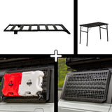 ENSEMBLE : Galerie de toit OX PRO + 2 x panneaux (gauche + droit) + table - Bronco 6G 2 portes