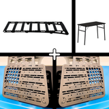 ENSEMBLE : Galerie de toit OX PRO + 2 x panneaux (gauche + droit) + table - FJ Cruiser