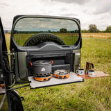SET: Drop-Down Tailgate Table (Defender L663) + STORK Small + FitRub 32-45 mm (2-pack)-2-Bison Gear