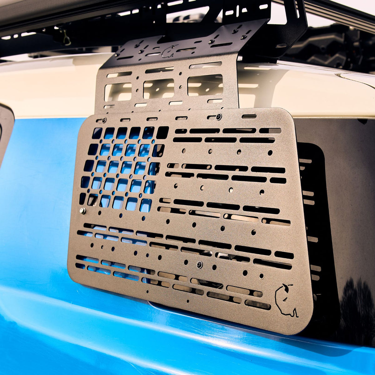 ENSEMBLE : Galerie de toit OX PRO + 2 panneaux MOLLE (gauche + droit) - FJ Cruiser-3-Bison Gear