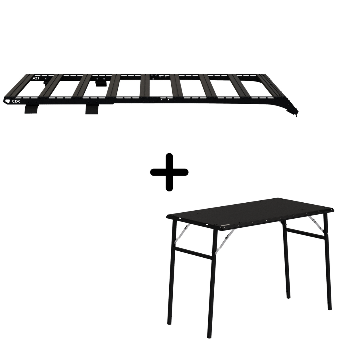 ENSEMBLE : Galerie de toit OX PRO + table de camping - Bronco 6G 4 portes-1-Bison Gear