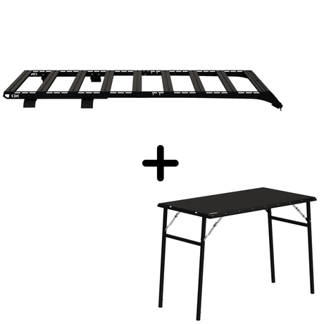ENSEMBLE : Galerie de toit OX PRO + table de camping - Bronco 6G 4 portes-1-Bison Gear