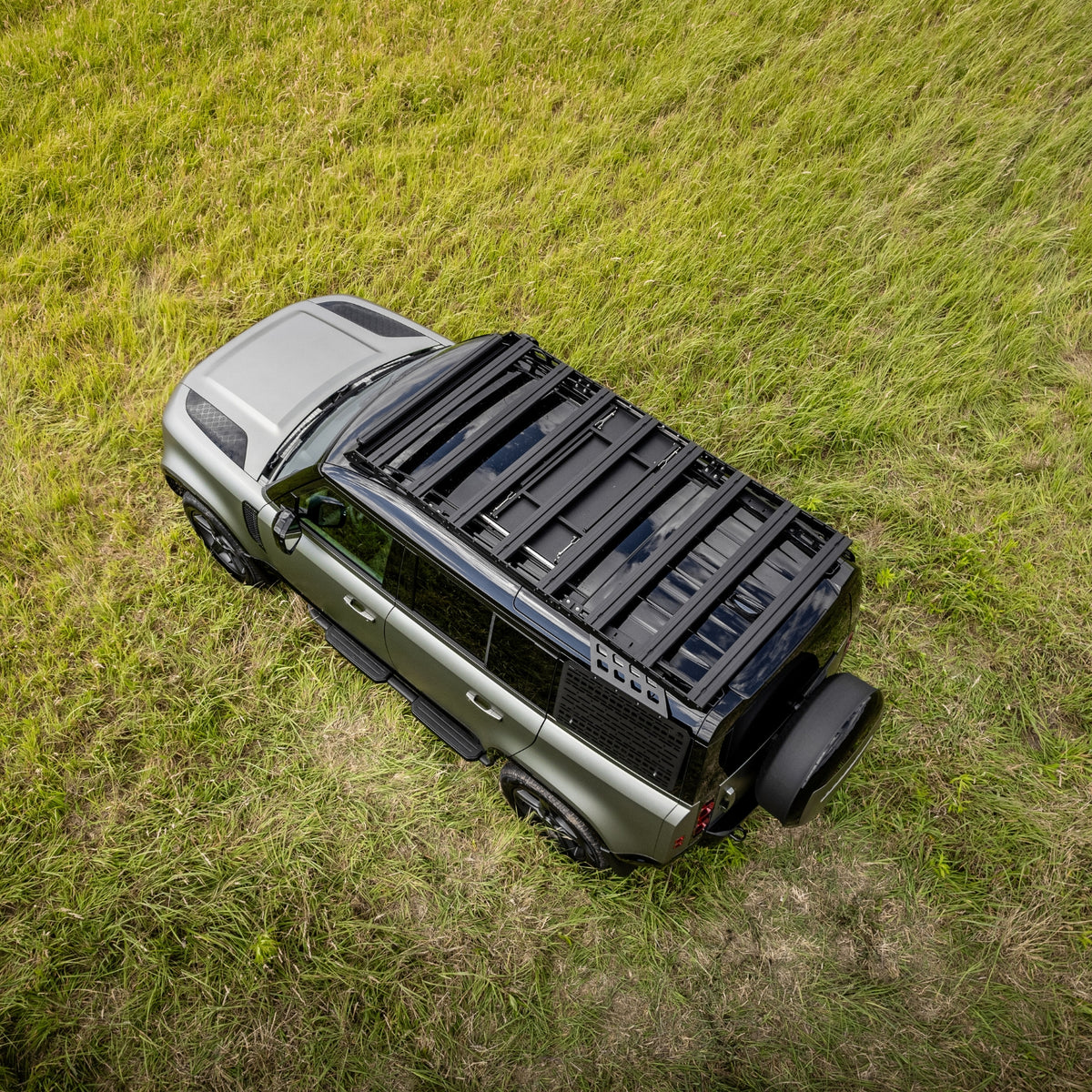 ENSEMBLE : Galerie de toit OX PRO + table de camping - Defender (L663) 110-13-Bison Gear