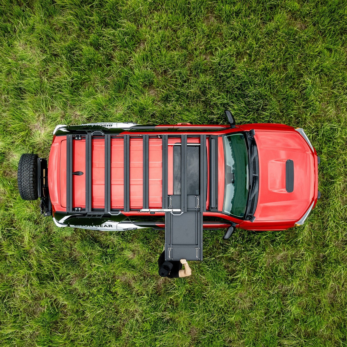 ENSEMBLE : Galerie de toit OX PRO + table de camping - LC250/GX550-27-Bison Gear