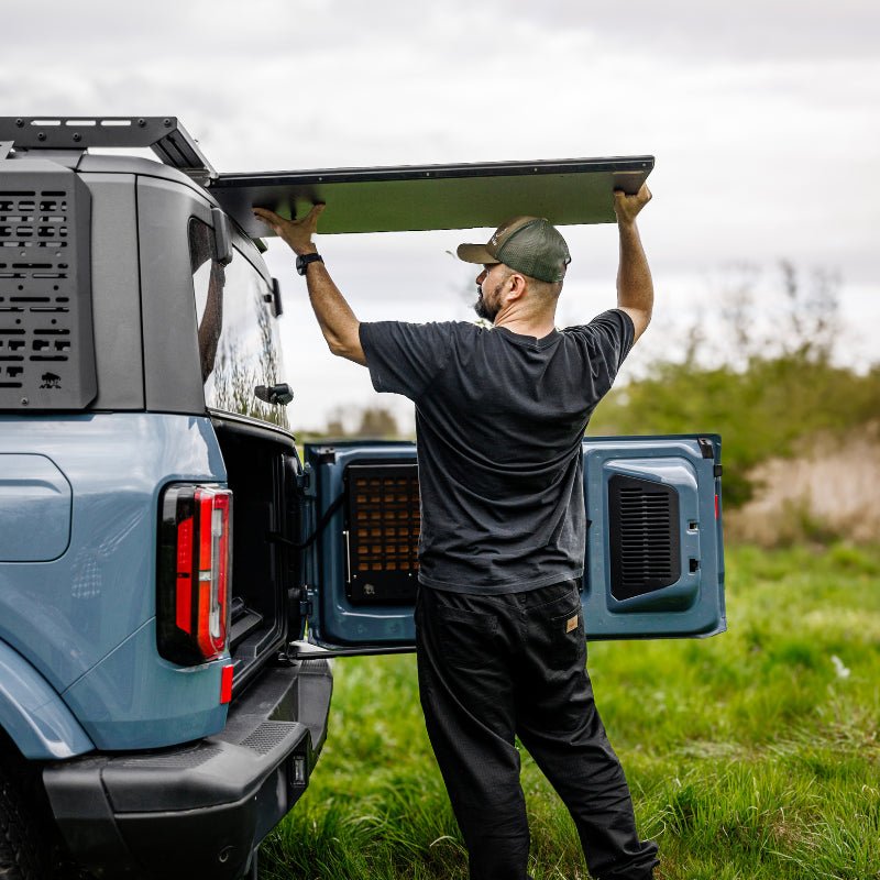 ENSEMBLE : Galerie de toit OX PRO + table de camping - LC250/GX550-29-Bison Gear