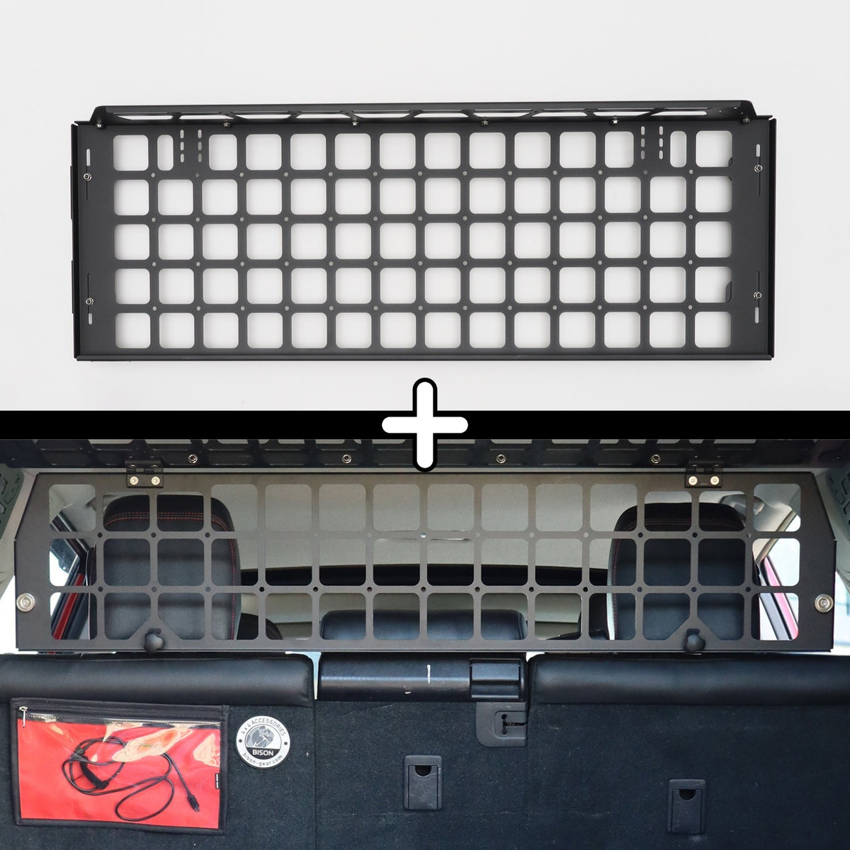 ENSEMBLE : étagère de toit intérieure + grille de séparation - 4Runner 5e gén.-1-Bison Gear