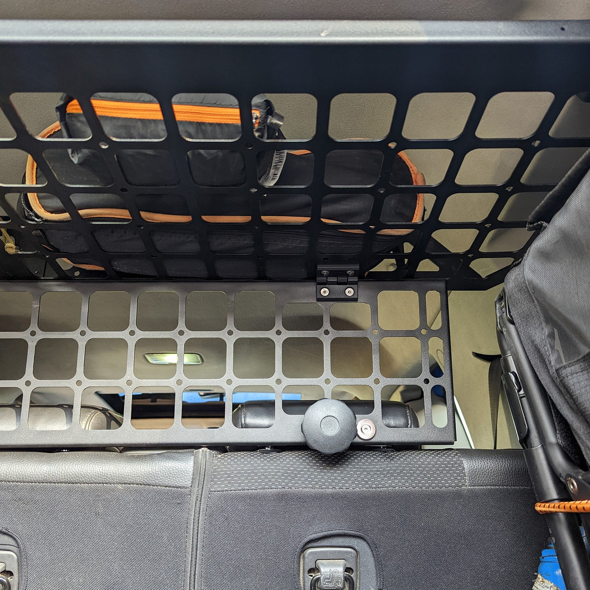 ENSEMBLE : étagère de toit intérieure + grille de séparation - FJ Cruiser-6-Bison Gear