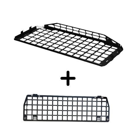 ENSEMBLE : étagère de toit intérieure + grille de séparation - LC120/GX470-1-Bison Gear