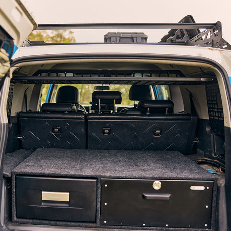 ENSEMBLE : étagère de toit intérieure + grille de séparation - Toyota FJ Cruiser-2-Bison Gear