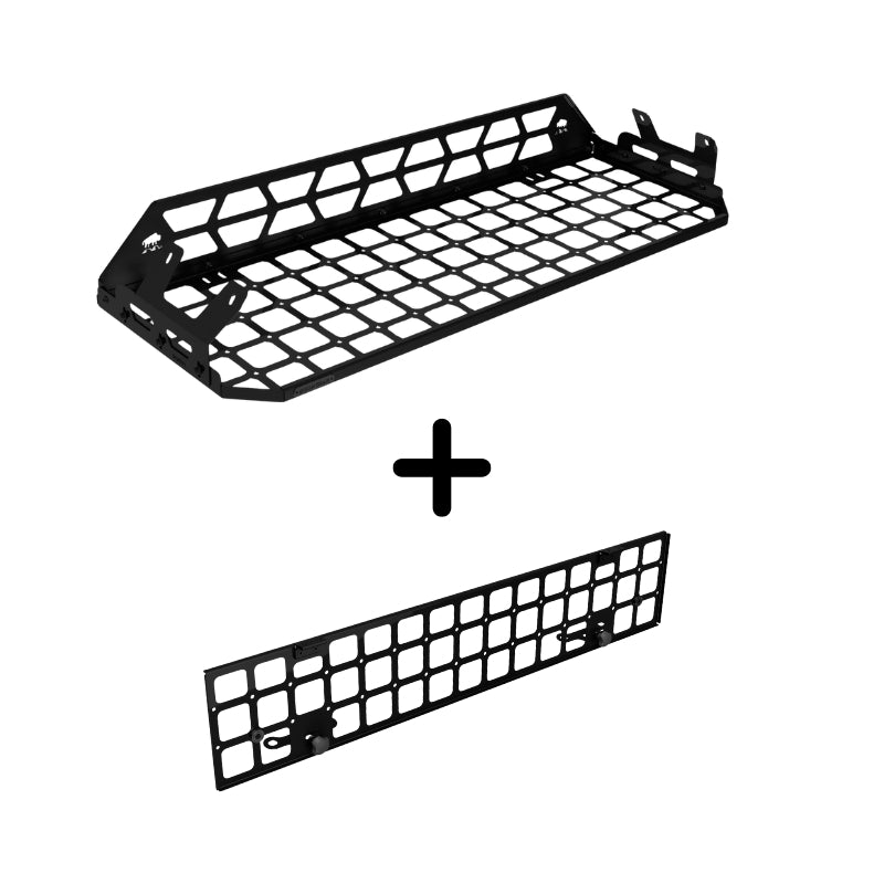 ENSEMBLE : étagère de toit intérieure + grille de séparation - LC250/GX550-1-Bison Gear