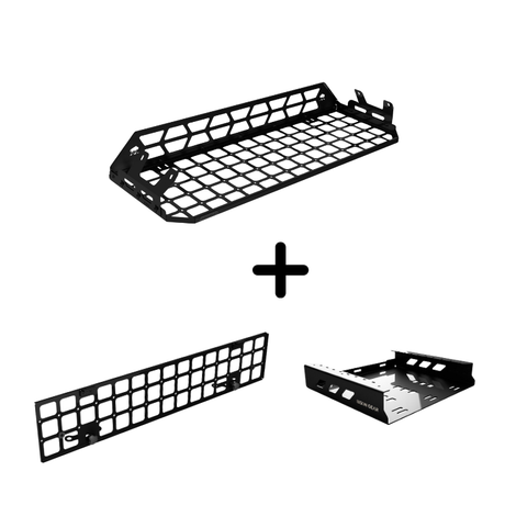ENSEMBLE : étagère de toit intérieure + grille de séparation + compartiment sous l'étagère de toit - LC250/GX550-1-Bison Gear
