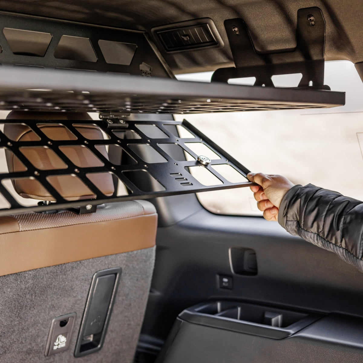 ENSEMBLE : étagère de toit intérieure + grille de séparation + compartiment sous l'étagère de toit - LC250/GX550-6-Bison Gear