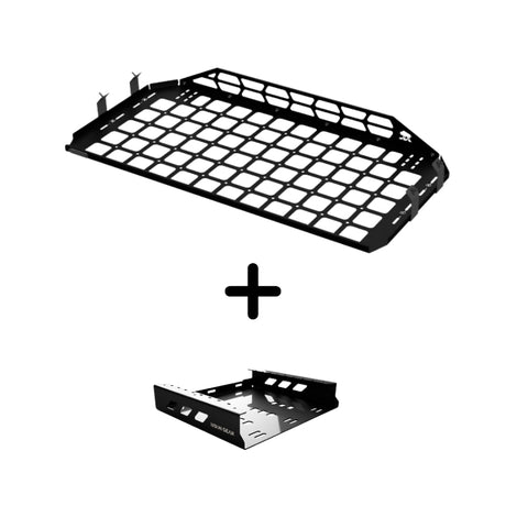 ENSEMBLE : étagère de toit intérieure + rangement pour chaise - LC150/GX460-1-Bison Gear
