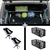 ENSEMBLE : étagère de toit intérieure + 2 x chaises YAK + 2 x rangements pour chaise YAK - Bronco 6G 4 portes