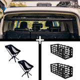 ENSEMBLE : étagère de toit intérieure + 2 x chaises YAK + 2 x rangements pour chaise YAK - FJ Cruiser