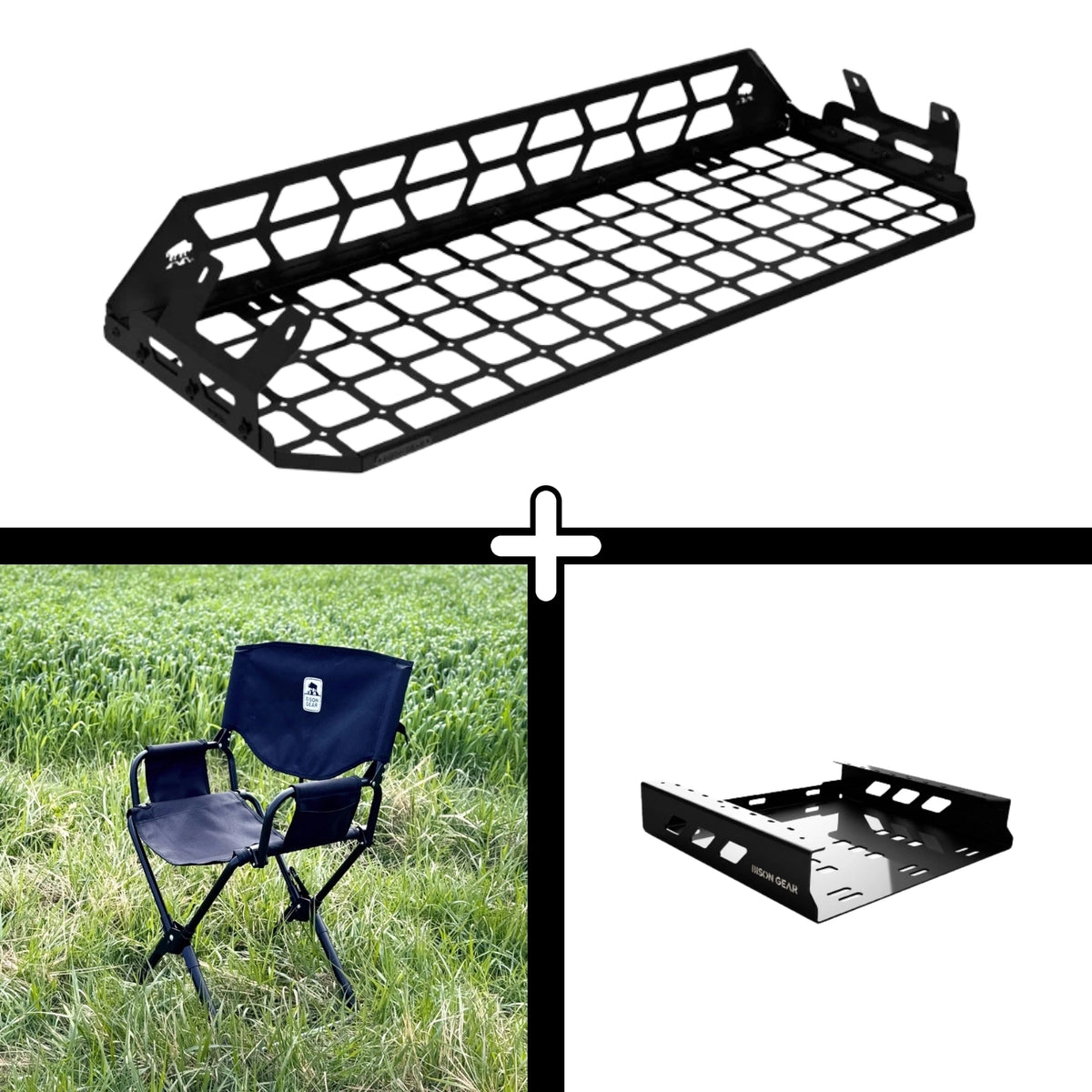 ENSEMBLE : étagère de toit intérieure + chaise ELK + rangement pour chaise - LC250/GX550