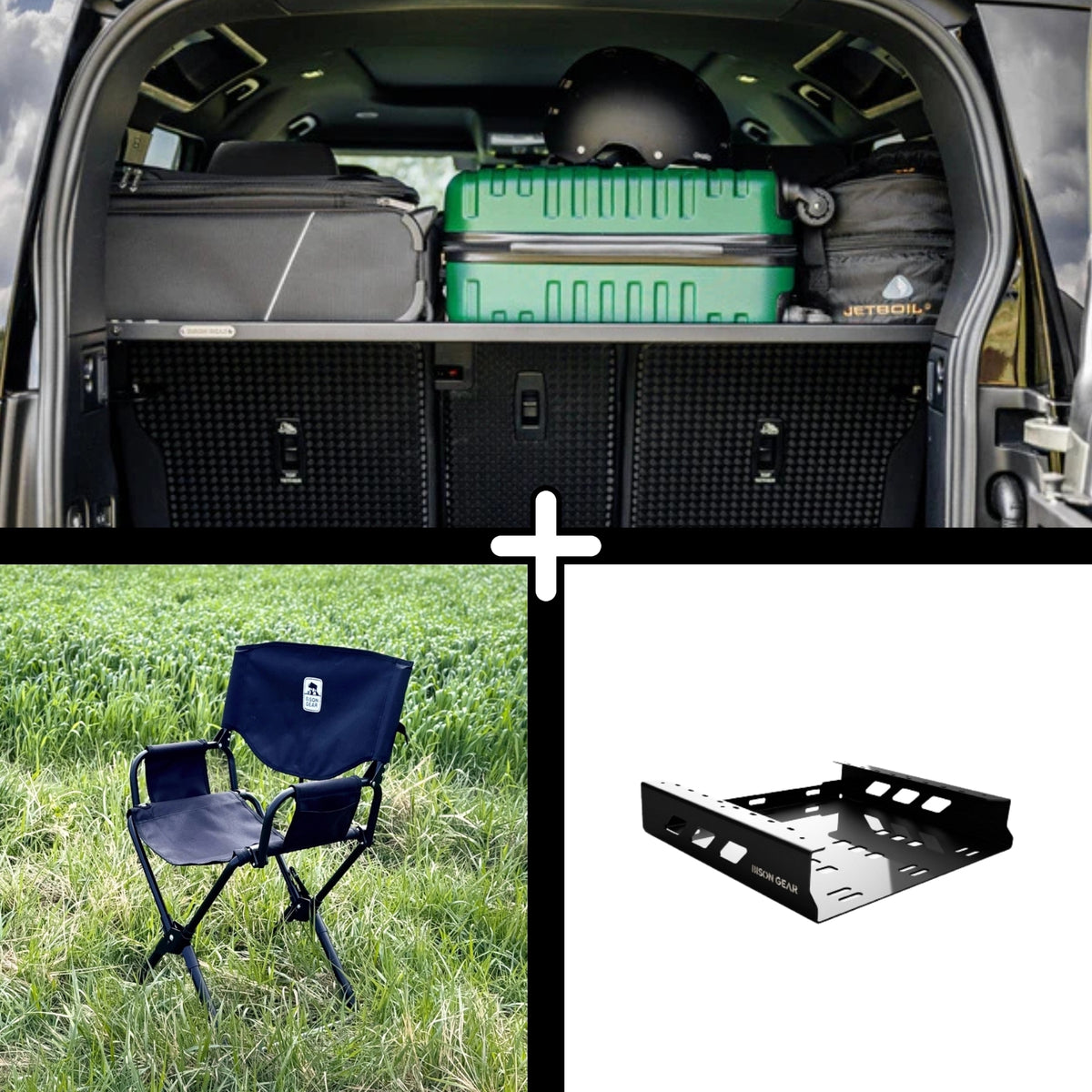 ENSEMBLE : étagère de toit intérieure + chaise ELK + rangement pour chaise - Defender L663 (110)