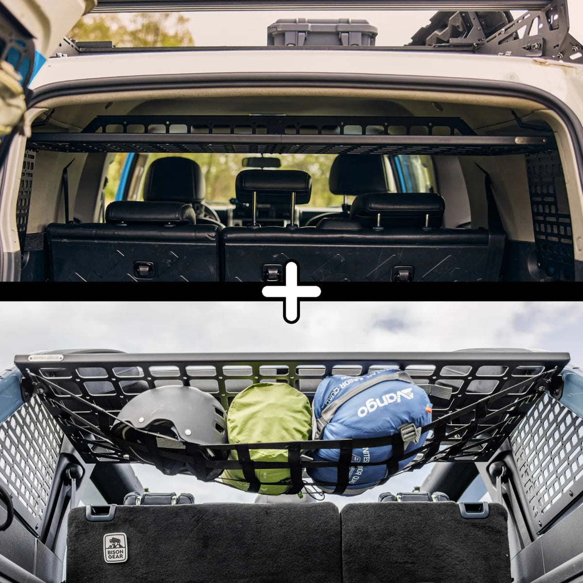 ENSEMBLE : étagère de toit intérieure + filet universel - FJ Cruiser