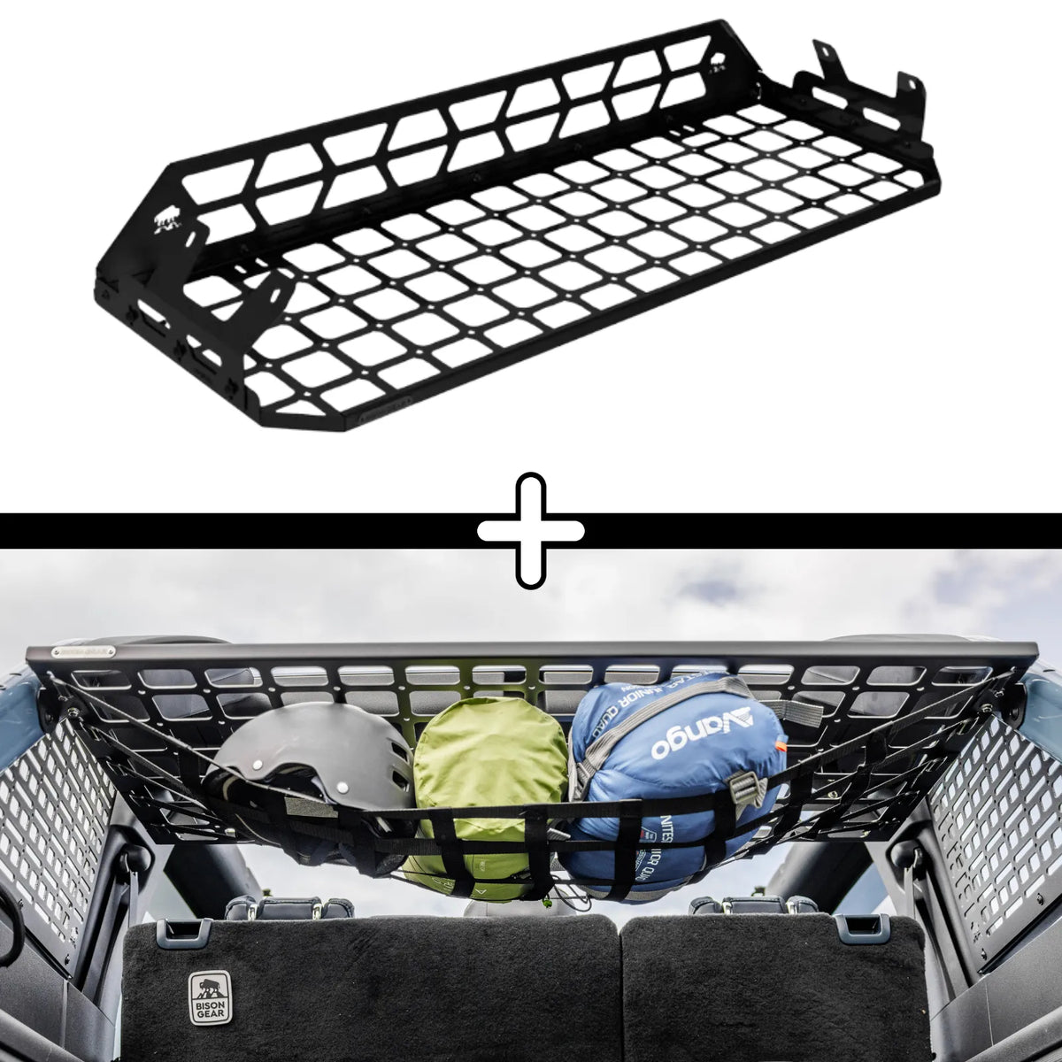 ENSEMBLE : étagère de toit intérieure + filet universel - LC250/GX550