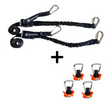ENSEMBLE : Sangles BOA (2 pièces) + points d'arrimage AIRLINE (4 pièces)