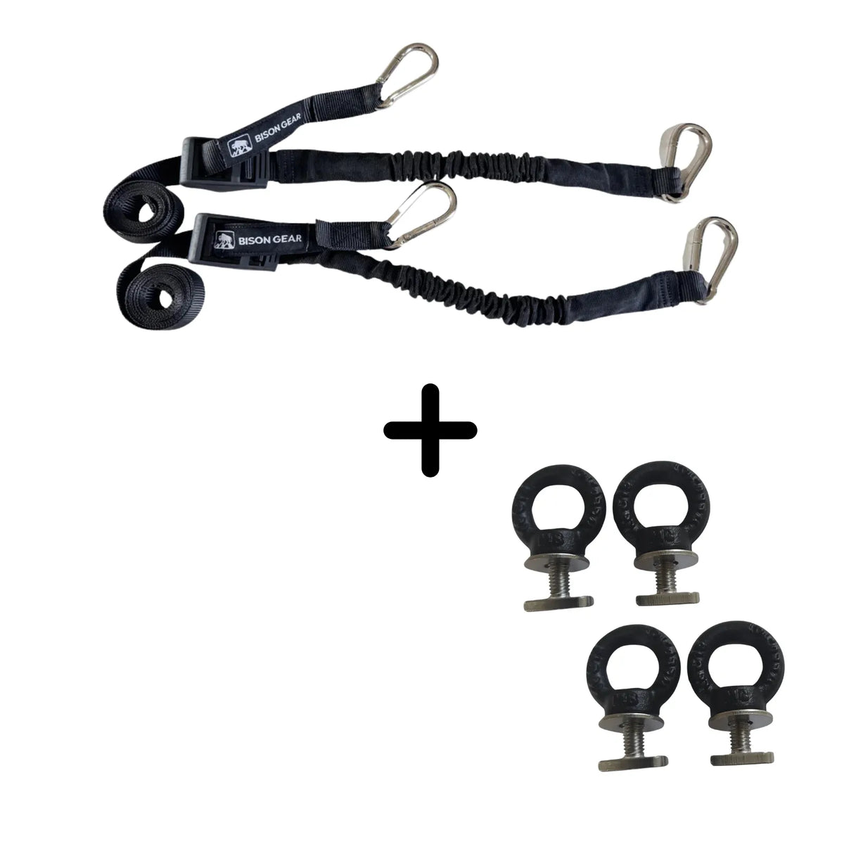 ENSEMBLE : Sangles BOA (2 pièces) + points d'arrimage (4 pièces)