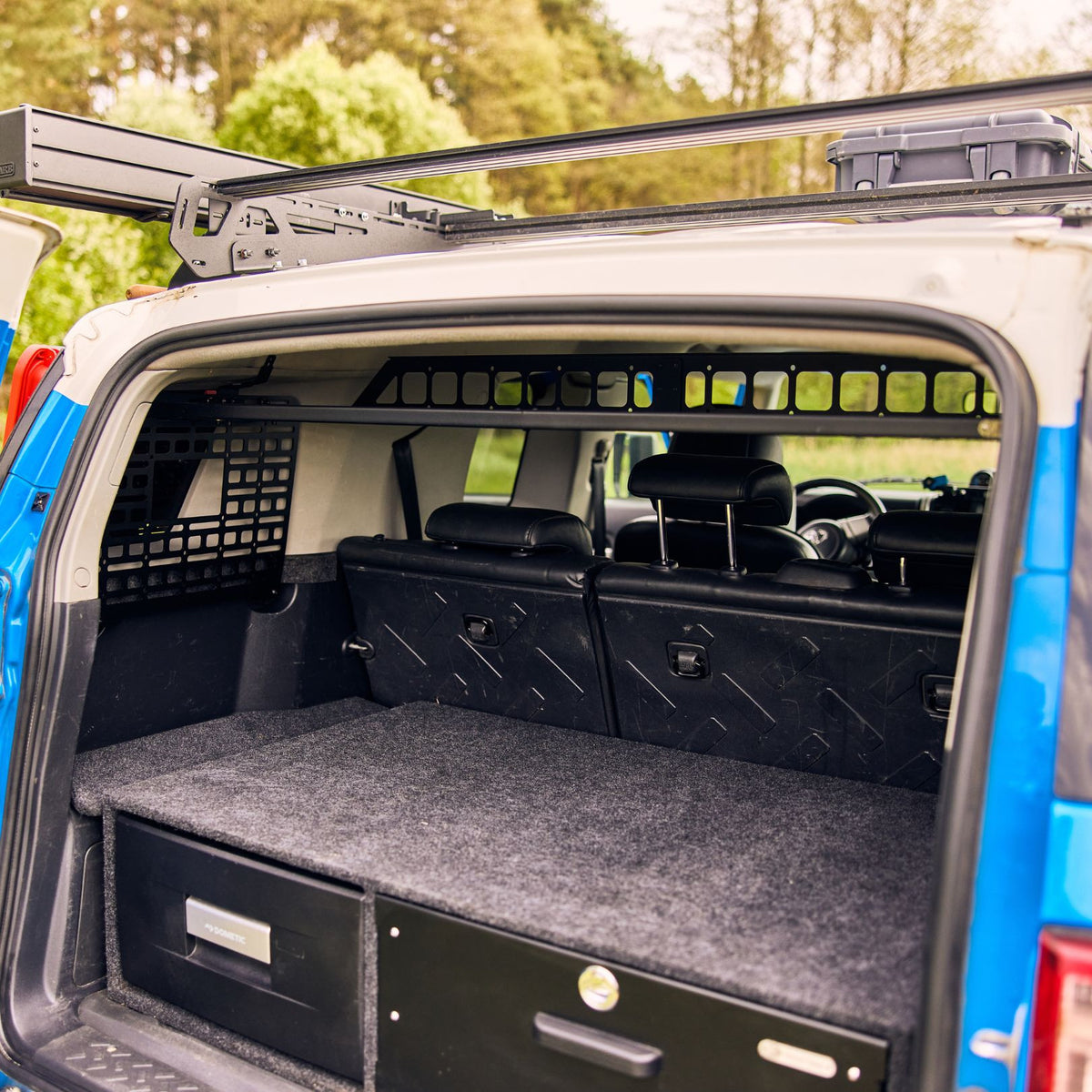 ENSEMBLE : étagère de toit intérieure + 2 panneaux (gauche + droit) - FJ Cruiser-3-Bison Gear